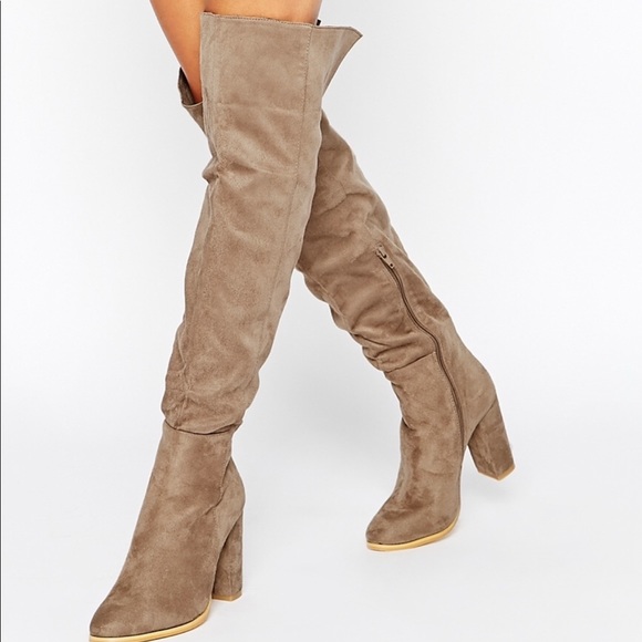 poshmark over the knee boots